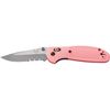 Benchmade 556 Mini-Griptilian Knife Pink/Combo Edge-Silver, One Size - Benchmade Mini Griptilian Knife,benchmade knives,benchmade,bench made knives,knive