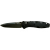 Benchmade Osborne Barrage Knife Black/Plain Edge Drop-Point-Silver, One Size - assisted opening knife,thumb studs,serrated,folding knife