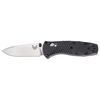 Benchmade Osborne Mini Barrage Knife Black/Plain Edge, One Size - assisted opening knife,thumb studs,serrated,folding knife