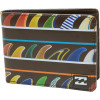 Billabong Spectrum Bi-Fold Wallet Brown, One Size