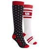 Burton Weekender Socks - 2-Pack - Women's &nbsp;True Black/Polka Dots