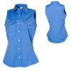 Carhartt Poplin Snap-Front Shirt - Sleeveless - Women's