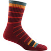 Darn Tough Merino Wool Via Ferrata Jr. Light Cushion Micro Crew Socks - Boys'&nbsp;Burgundy