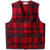 Filson Wool Mackinaw Vest - Men's&nbsp;Red/Black Plaid