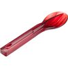 GSI Outdoors Stacking Cutlery Set Red, One Size - camp cutlery,camping spork,backpacker kitchen,plastic utensil sets