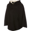 Hemp Hoodlamb Furry Poncho - Women's