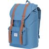 Herschel Supply Little America Mid Volume Laptop Backpack - 1037cu in&nbsp;Captain's Blue/Tan Synthetic Leather