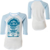 Hurley Jukebox Baseball T-Shirt - 3/4 Sleeve - Women's