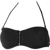 Hurley One and Only Solids Zipper Bandeau Bikini Top - Women's