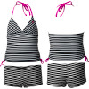 Hurley Surfside Stripe Tankini & Boyshort Swimsuit - Girls'