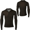 Ibex Woolies Zip T-Neck Stripe Top - Long-Sleeve - Men's