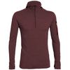 Icebreaker Compass Half-Zip Pullover Hoodie - Men's&nbsp;Redwood/Redwood/Molten