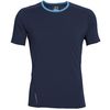 Icebreaker Strike Crew - Short-Sleeve - Men's&nbsp;Admiral Heather/Admiral Heather/Cyan