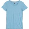 Icebreaker Sphere Stripe Low Crew - Short-Sleeve - Women's&nbsp;Cyan/Snow