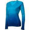 Icebreaker BodyFit 200 Oasis Dusk V-Neck Top - Long-Sleeve - Women's