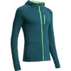 Icebreaker Quantum Hooded Full-Zip Shirt - Long-Sleeve - Men's&nbsp;Night/Balsam/Balsam