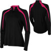 Kombi Bamboo 4-Way Stretch Two Tone 1/4 Zip-Neck Top - Women's