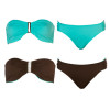 Leilani Burning Up Bermuda Bra/Cali Bottom Reversible Bikini - Women's
