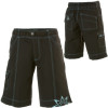 Loeka Midnight Black/Blue Stitching Downhill Bike Short - Women's