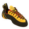 La Sportiva Testarossa Climbing Shoe: La Sportiva has pushed climbing shoe technology one step further with the Testarossa. Made for the highest performance at any level, the Testarossa climbing shoe's unique last focuses power to the toe box and provides incredible edging and smearing grip.