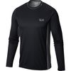 Mountain Hardwear Wicked Lite T-Shirt - Long-Sleeve - Men's&nbsp;Black/Titanium