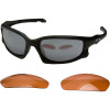 Oakley Split Jacket Sunglasses Matte Black/Black Iridium G40, One Size