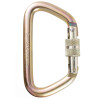 Omega Pacific 1/2" Steel Large D Screw-Lock Carabiner - NFPA