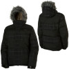 Planet Earth Puff Kitty Plaid Jacket - Women's