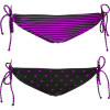 Roxy Rock Steady 70's Lowrider Tie Side Reversible Bikini Bottom - Women's
