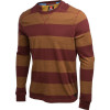 Quiksilver Snit Stripe Crew Shirt Long Sleeve Mens Wino Wine L