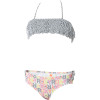 Roxy Wild Tides Fringe Bandeau Swim Set - Girls'