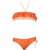 Roxy Sand Blossom Drawstring Ruffle Swimsuit - Girls'