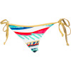 Roxy Golden Maze Binded Brazilian String Bikini Bottom - Women's
