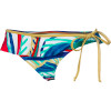 Roxy Golden Maze Ruffle Surfer Bikini Bottom - Women's