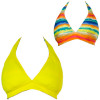 Raisins Summer Del Sol Reversible Hibiscus Halter D-Cup BikiniTop - Women's