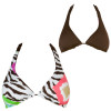Raisins Dig This Reversible Rose Halter Bikini Top - Women's