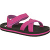 Reef Little Ahi Romper Sandal - Girls'&nbsp;Black/Pink