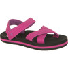 Reef Little Ahi Romper Sandal - Little Girls'&nbsp;Black/Pink