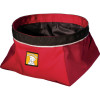 Ruffwear Quencher Cinch Top Dog Bowl Red Currant, L - Ruffwear