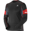 Salomon Agile T-Shirt - Long-Sleeve - Men's&nbsp;Black/Matador-X/Dark Cloud