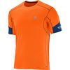 Salomon Agile T-Shirt - Short-Sleeve - Men's&nbsp;Clementine-X/Midnight Blue