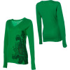 686 Fauxliage V-Neck T-Shirt - Long-Sleeve - Women's