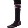 SmartWool Phd Ski Ultra Light Pattern Sock - Women's&nbsp;Black/Hibiscus