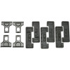 Thule 480 Fit Kit Clips- Set of 4 1187 - Thule 480 Fit Kit Clips- Set of 4 1187,Travel > Car Racks > Clips and Fit Kits,Thule,1187,Black, One Size