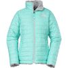 The North Face Mossbud Swirl Reversible Jacket - Girls'&nbsp;Fortuna Blue Scatter Print