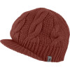 Preppy Cable Visor Beanie - Women's