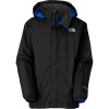 The North Face Resolve Jacket - Boys Tnf Black/Nautical Blue, L - kids' rain jacket,kids' hiking jacket,kids' wind shell,youth rain jacket,kids' summer jacket
