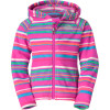 The North Face Striped Glacier Full-Zip Hoodie - Toddler Girls'