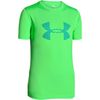 Under Armour Slasher Surf Shirt - Short-Sleeve - Boys'&nbsp;Laser Green/Tahitian Teal