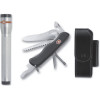 Victorinox One-Hand Trekker Knife with Pouch and AAA LED Flashlight